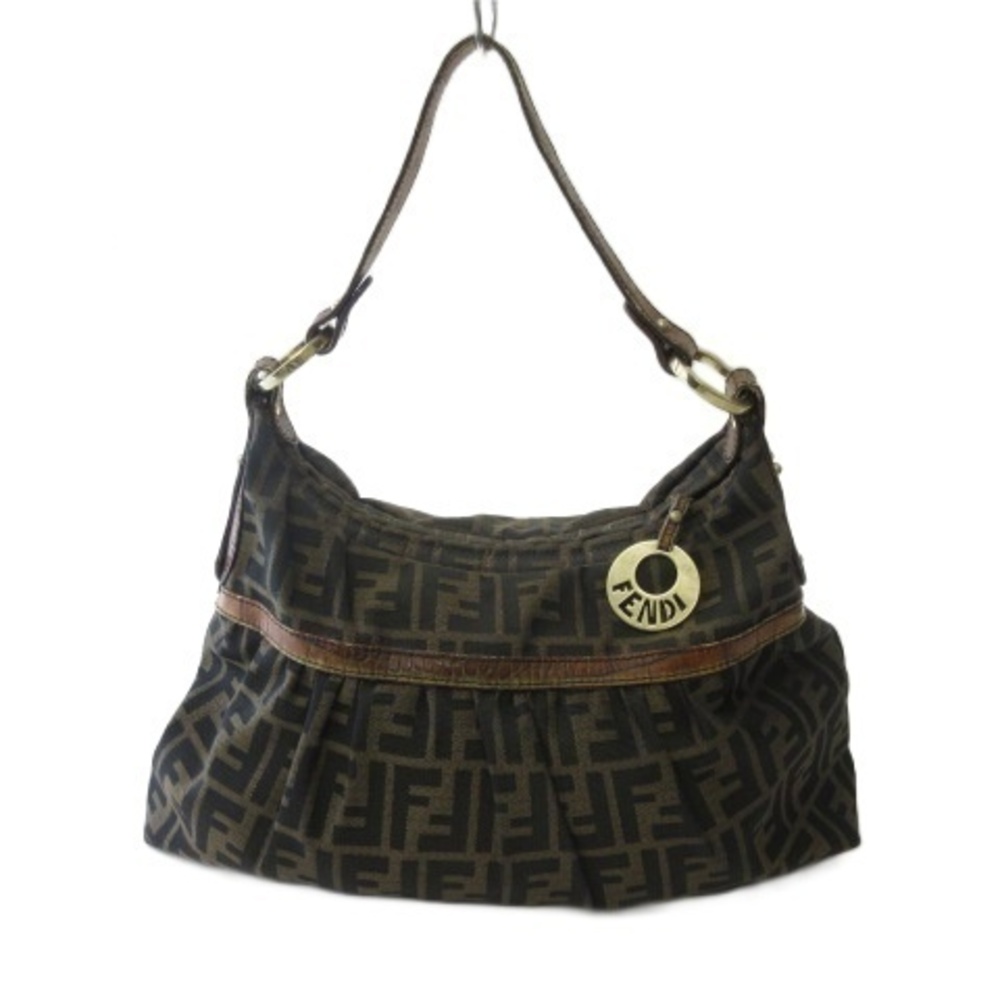 Fendi Zucca Shoulder Bag brown